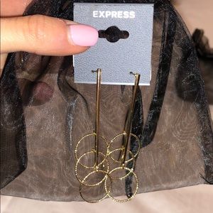 Gold dangle earrings